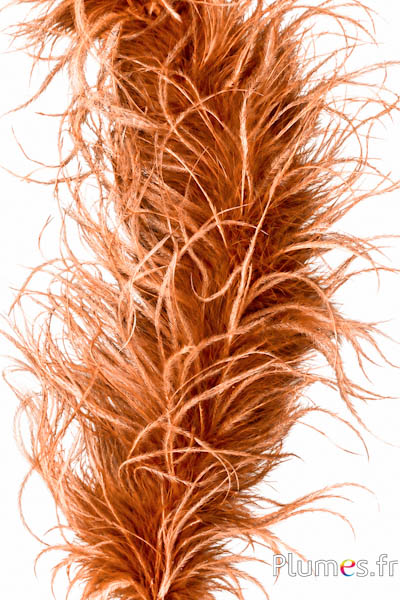 Struzzo ciocca - 10 cm - cognac